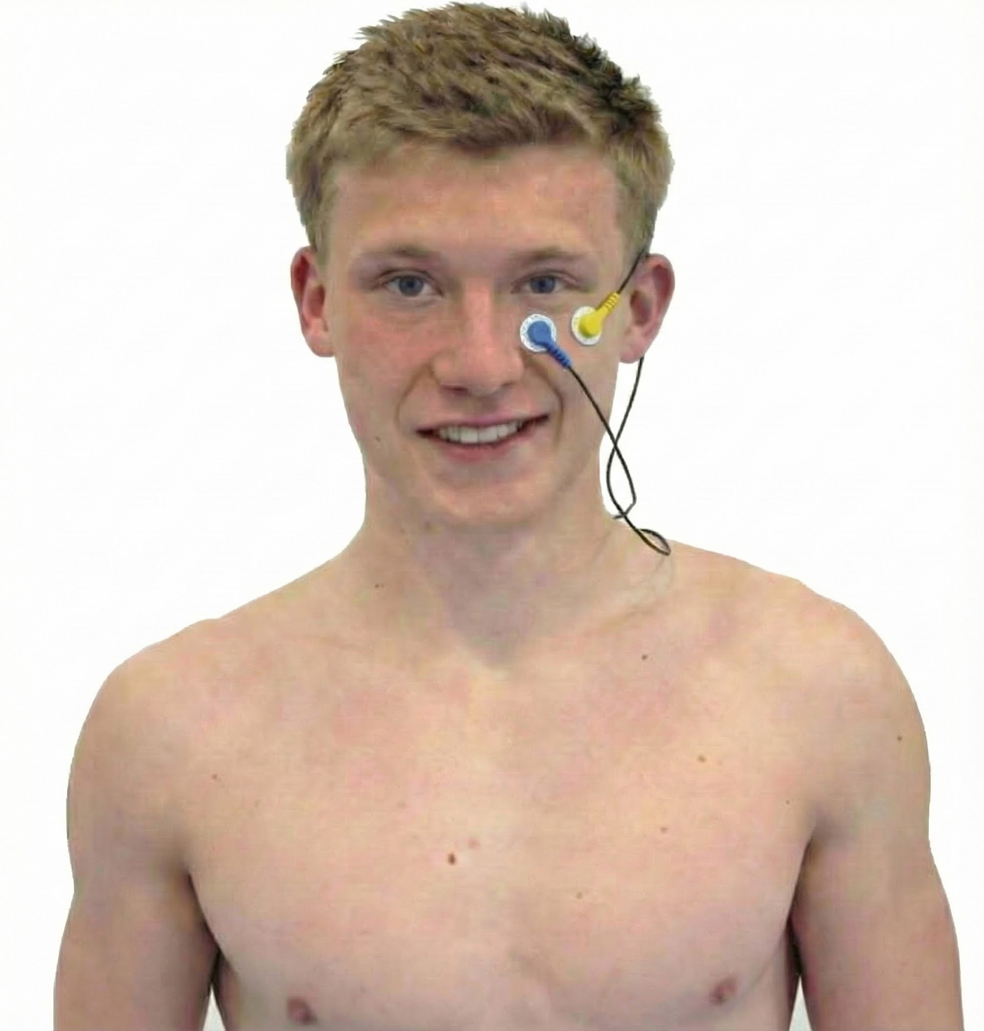 Orbicularis oculus sensor placement